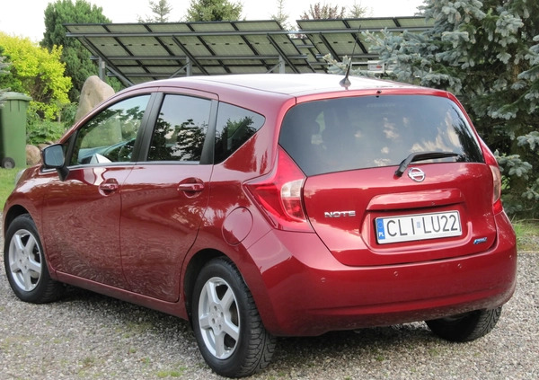 Nissan Note cena 28900 przebieg: 128900, rok produkcji 2013 z Lipno małe 172